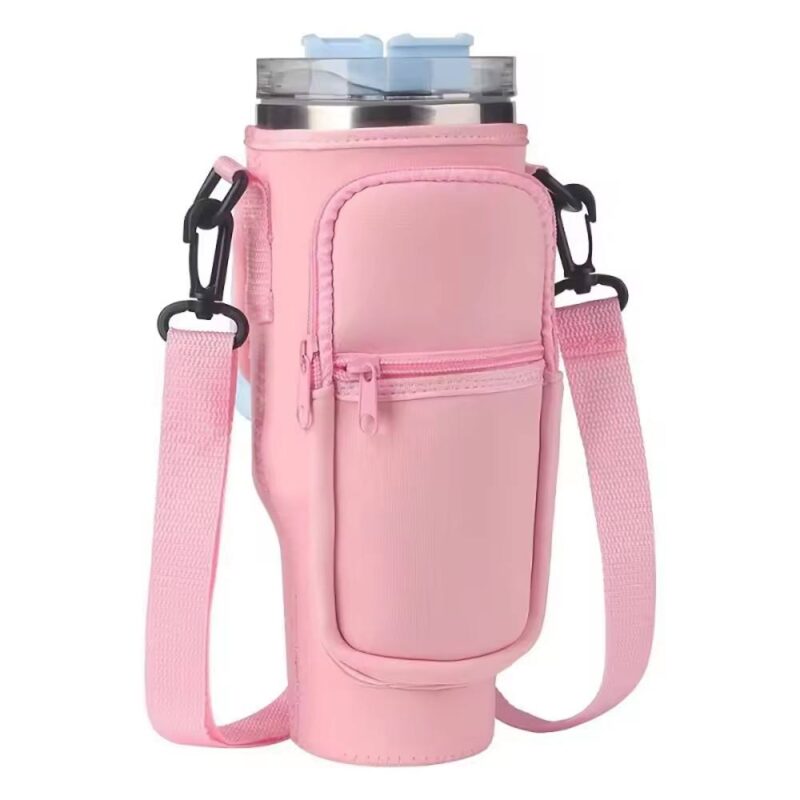 Water Bottle Pouch with Zipper