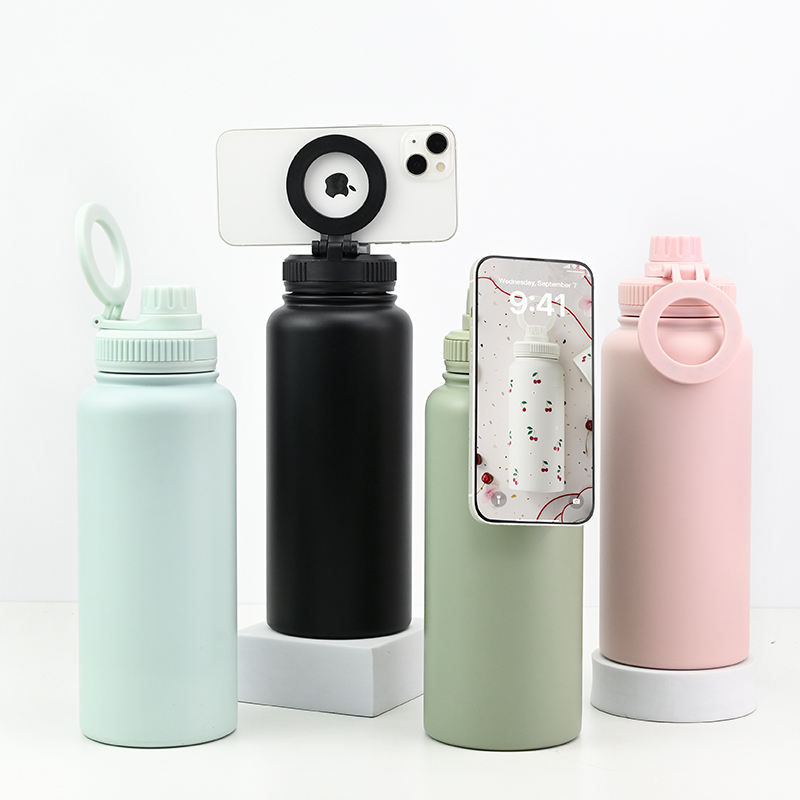 Water Bottle with Magsafe Phone Holder 32 oz