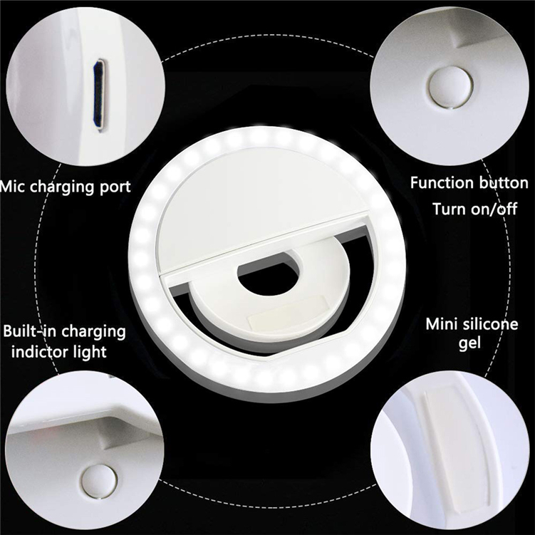 Ring Light for Phone or Laptop (ask for double USB-C cord)