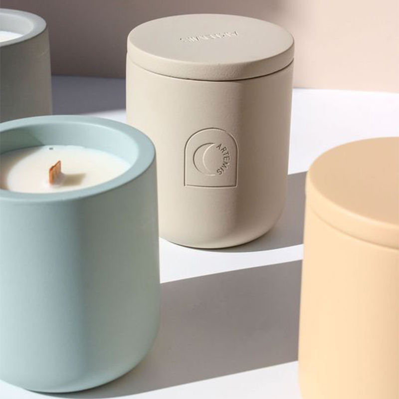 Candle with Ceramic Jar