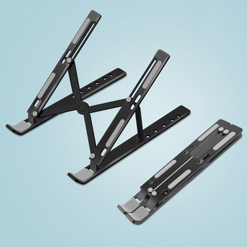 Fold-flat laptop stands