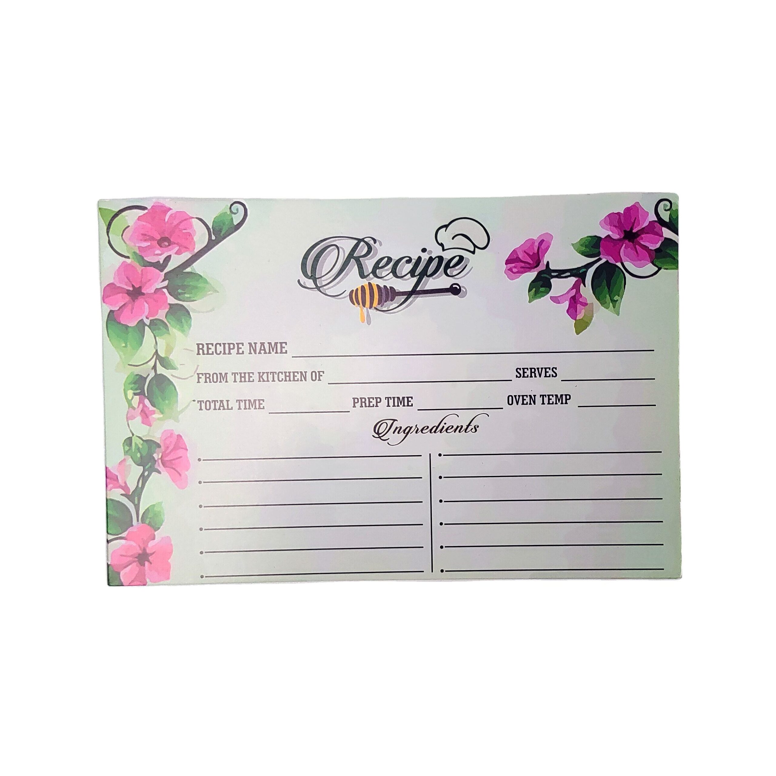 Recipe card packs