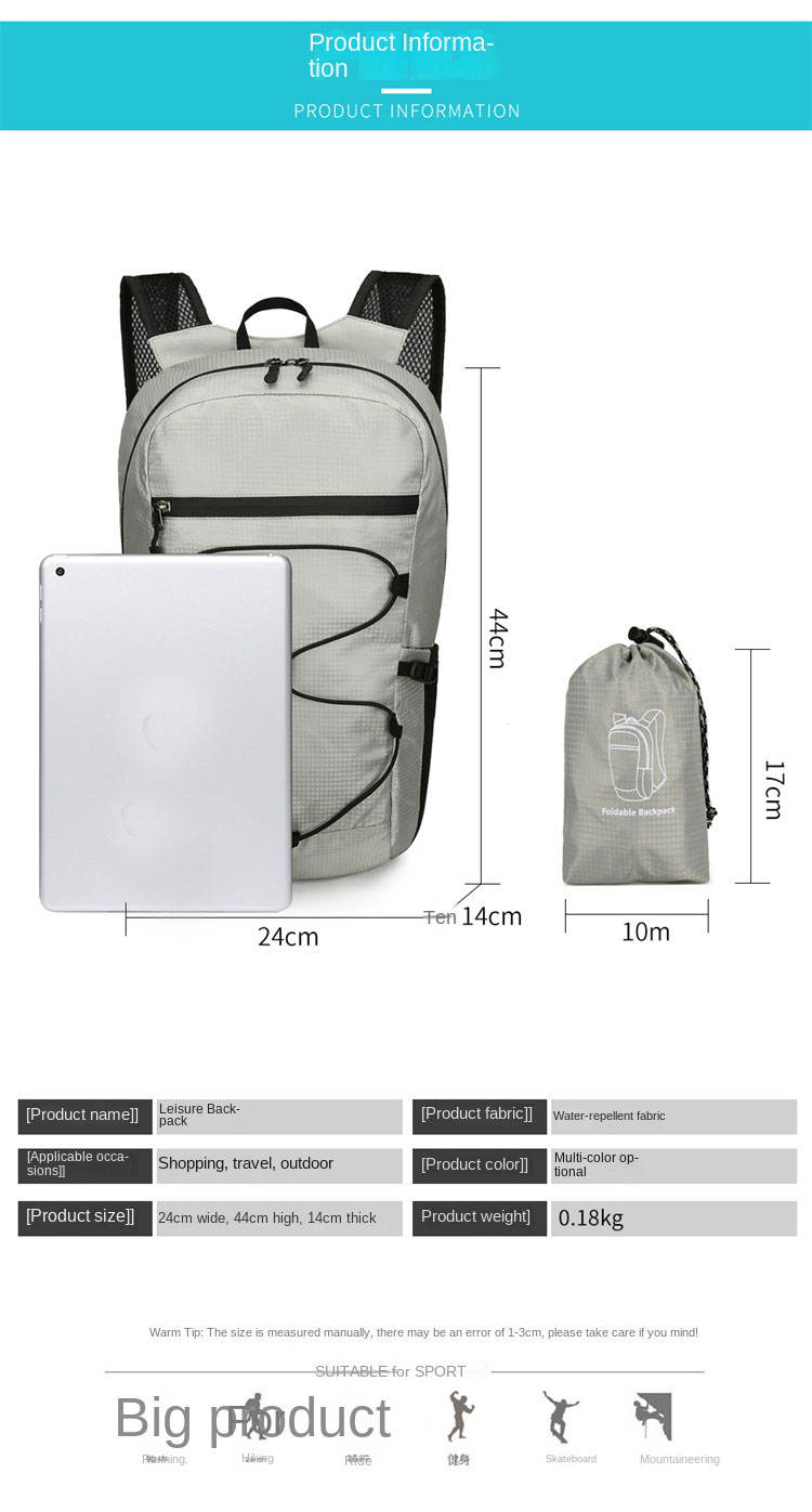 Packable tote backpacks - Image 2